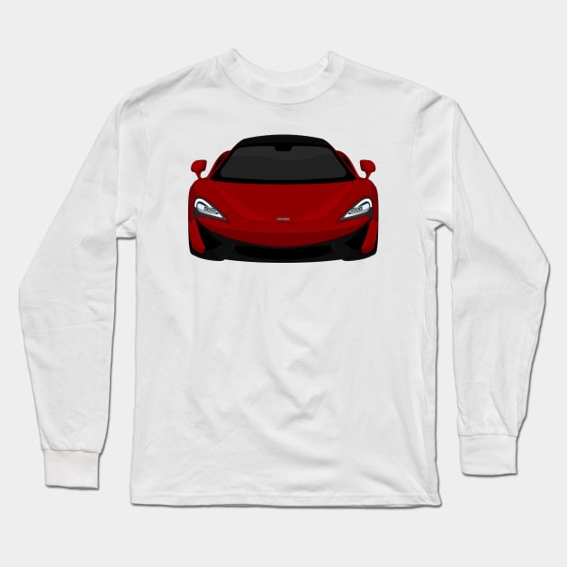 MCLAREN 570S DARK-RED Long Sleeve T-Shirt by VENZ0LIC